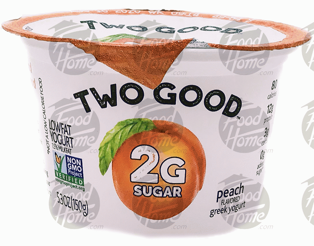 Two Good  peach flavored greek yogurt, cup Full-Size Picture